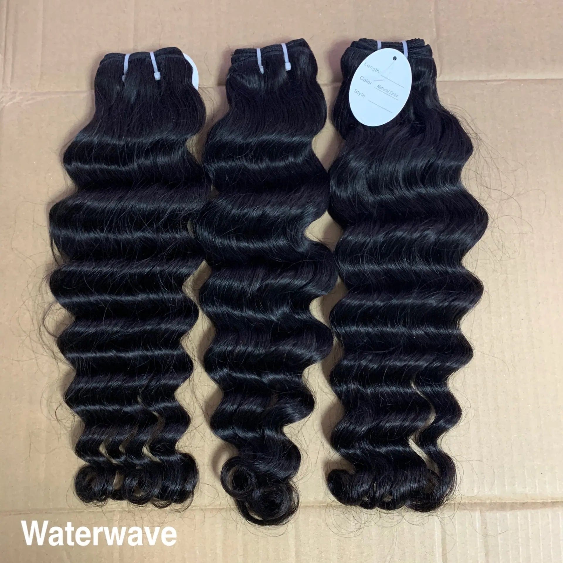 12 Inches / waterwave bundle 613 Cuticle Aligned Unprocessed Brazilian Hair