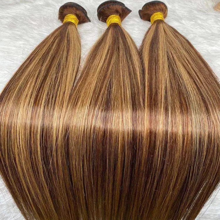 12A Highlight #4 and #27 Virgin Brazilian Hair