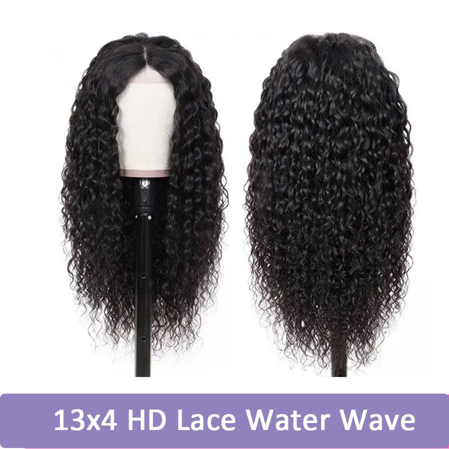 13x4 Body Wave 150% density HD Transparent Lace brazilian pre pluck natural human hair swiss front frontal wig for black women