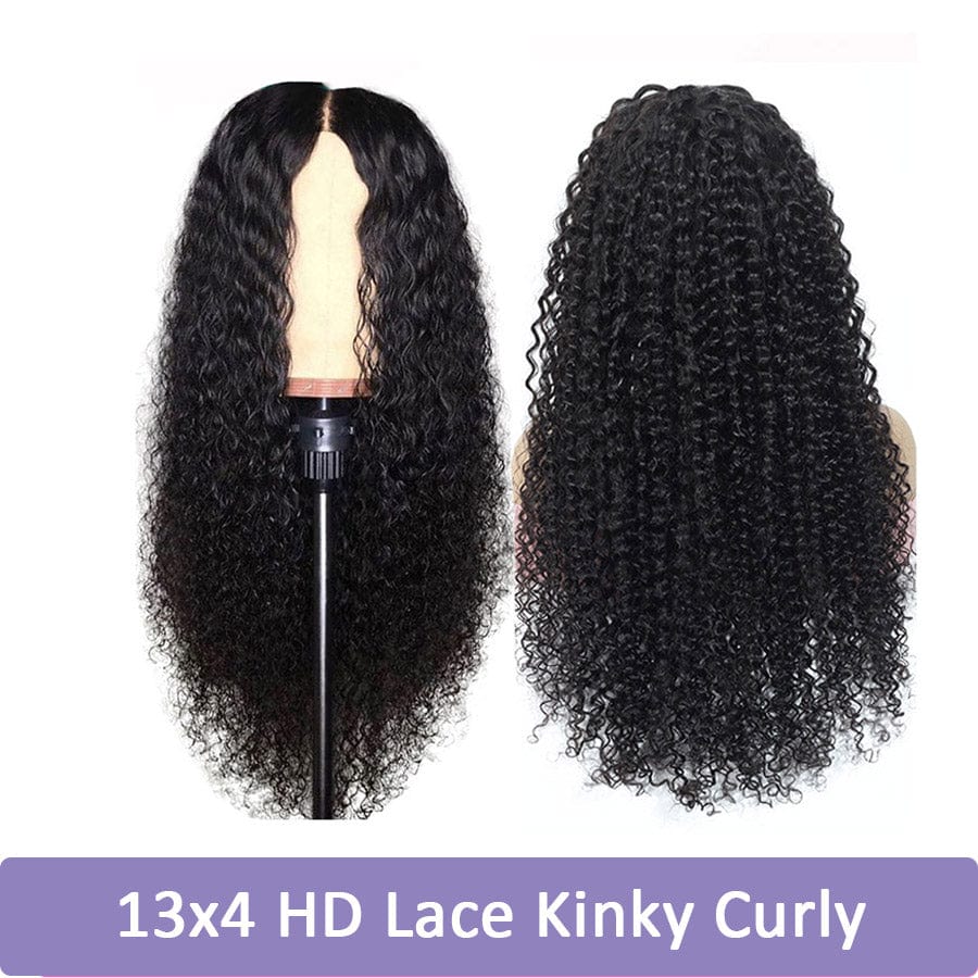 13x4 Body Wave 150% density HD Transparent Lace brazilian pre pluck natural human hair swiss front frontal wig for black women