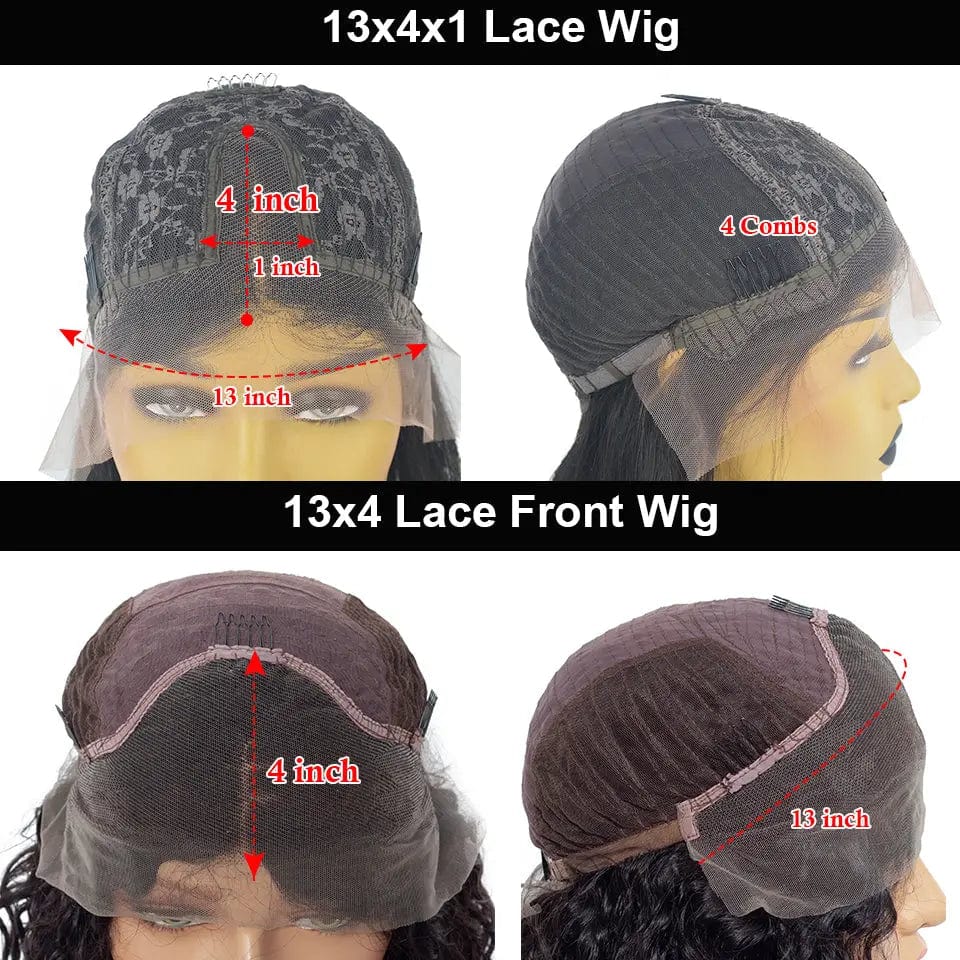 13x4 Lace Frontal Wig Dark Green Hair Wigs