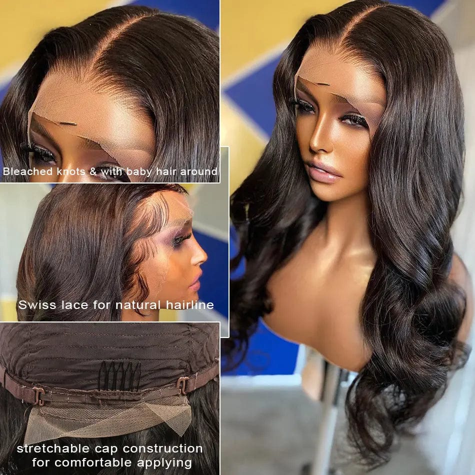 13x4 Lace Frontal Wig Dark Green Hair Wigs