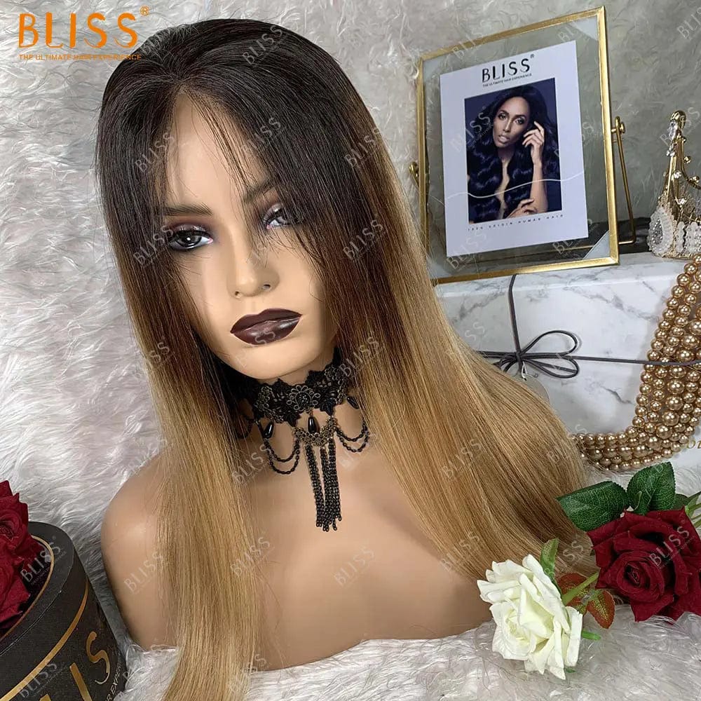 14 Inches / 13x4 wig 4 Bliss Human Hair Lace Front Wigs Closure Bob Wigs