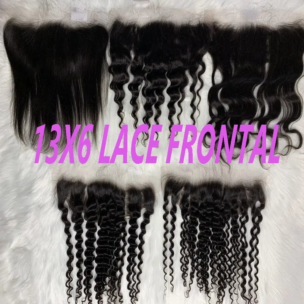 14 Inches / 13X6 lace frontal Straight Virgin Raw Human hair ,13X4 lace