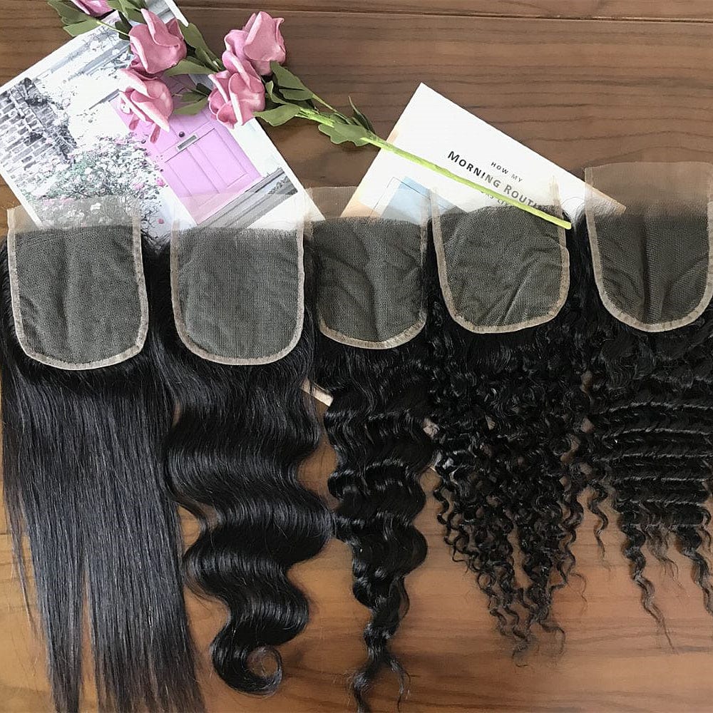 14 Inches / 4x4 Lace Closure OEM 360 13x6 4x4 5x5 Hd Lace Closure, Custom Logo Virgin Human Hair Swiss Lace Transparent Lace Frontal Closures