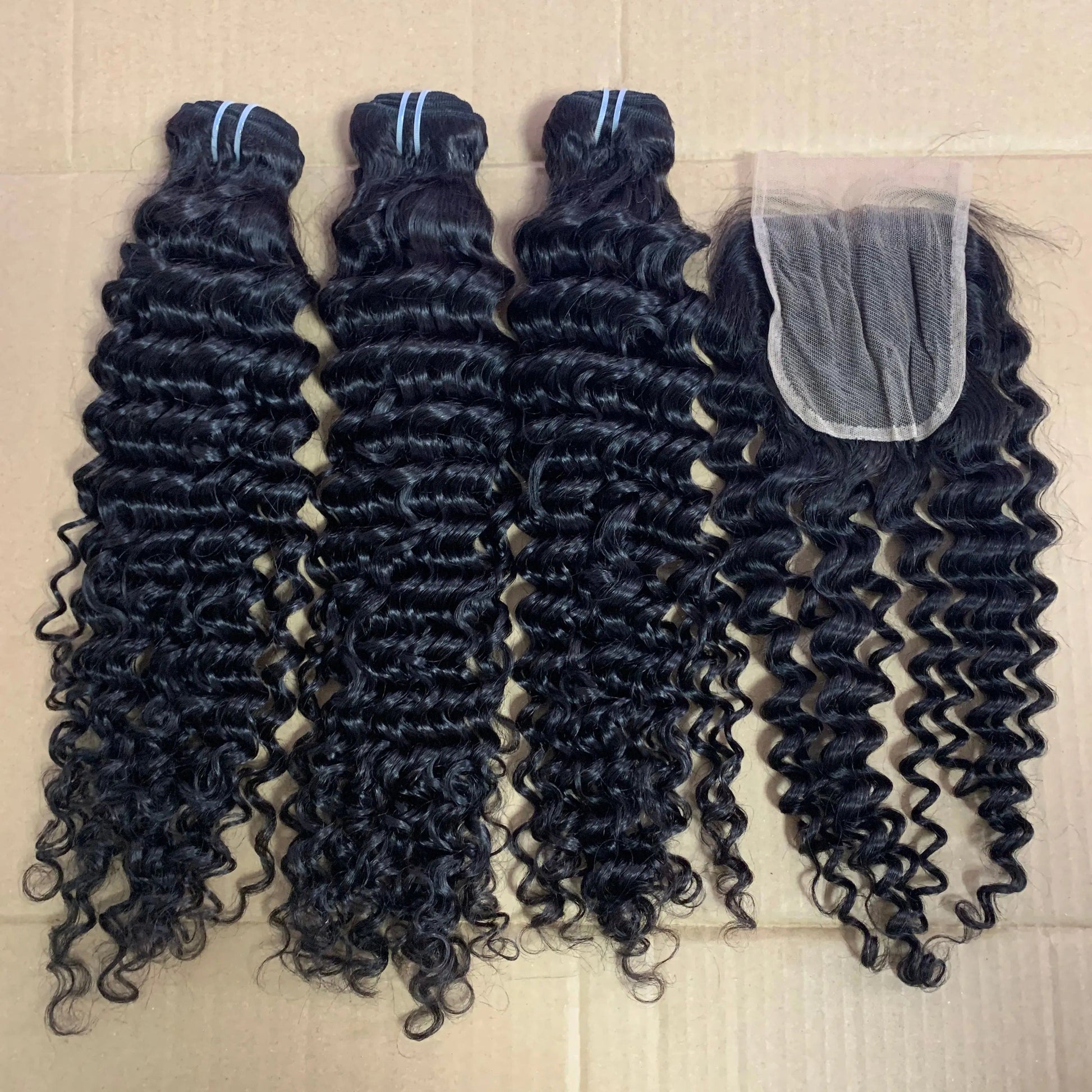 14 Inches / deep curly bundle 13x4 transparent lace frontal wigs