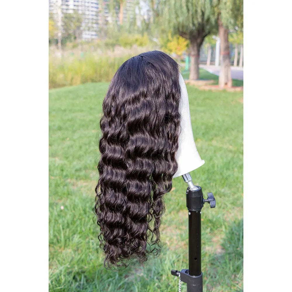 14 Inches / Loose Wave Kinky Straight 180% Density Lace Front Wig