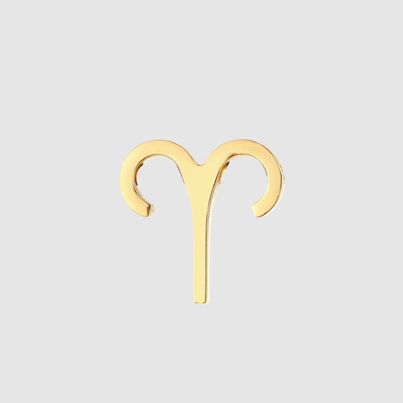 14k Gold / Aries High quality 316l stainless steel  a-z 26 alphabet gold plated DIY name necklace pendant  letters accesories charms