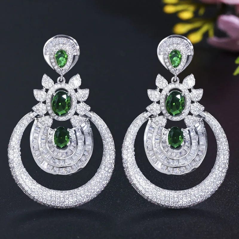 15 Fashion 24K Gold Plated Wholesale Dubai Gold Earrings Jewelry Women Cute Gift Party Western Wedding Copper Zircon Jewelry set