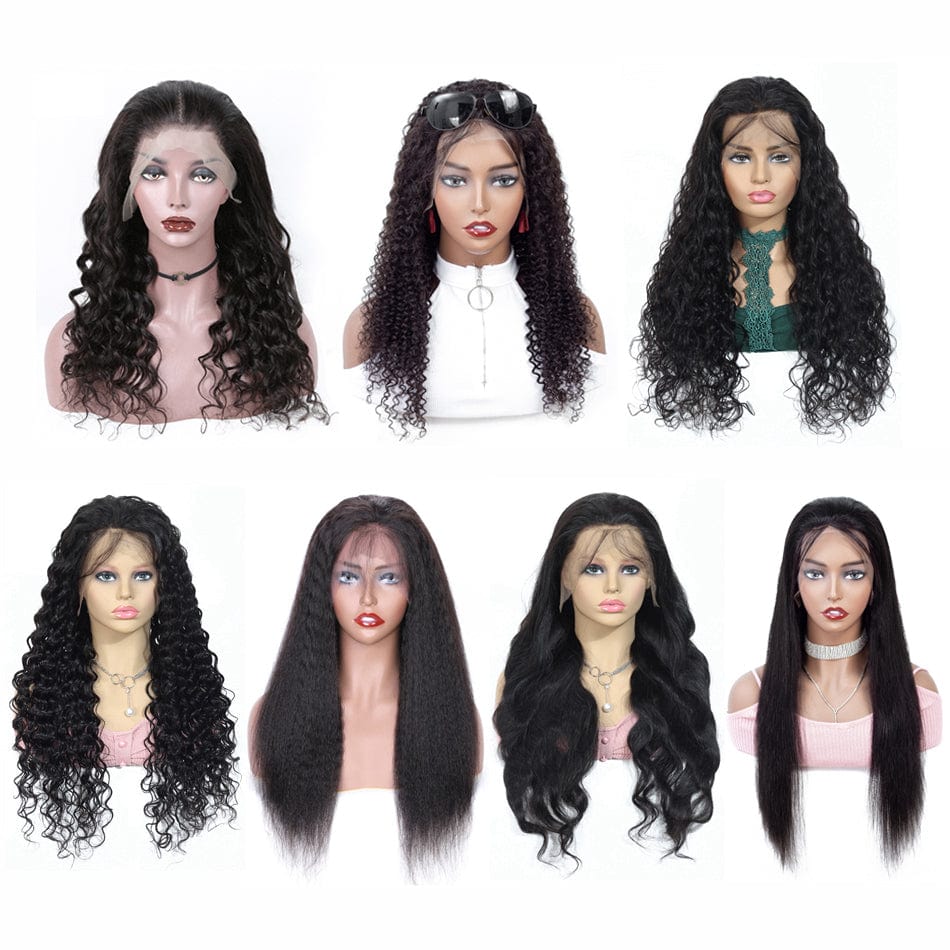 150% 180% 200%  HairDensity Quality Natural Deep Wave Original 13x4 Swiss Lace Wigs Human Hair For Black Women Peruvian Glueless