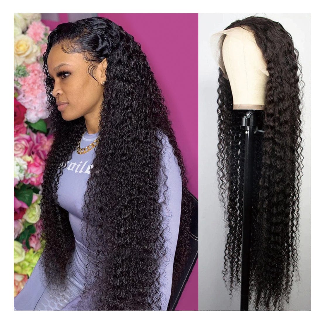 150% 180% 200%  HairDensity Quality Natural Deep Wave Original 13x4 Swiss Lace Wigs Human Hair For Black Women Peruvian Glueless