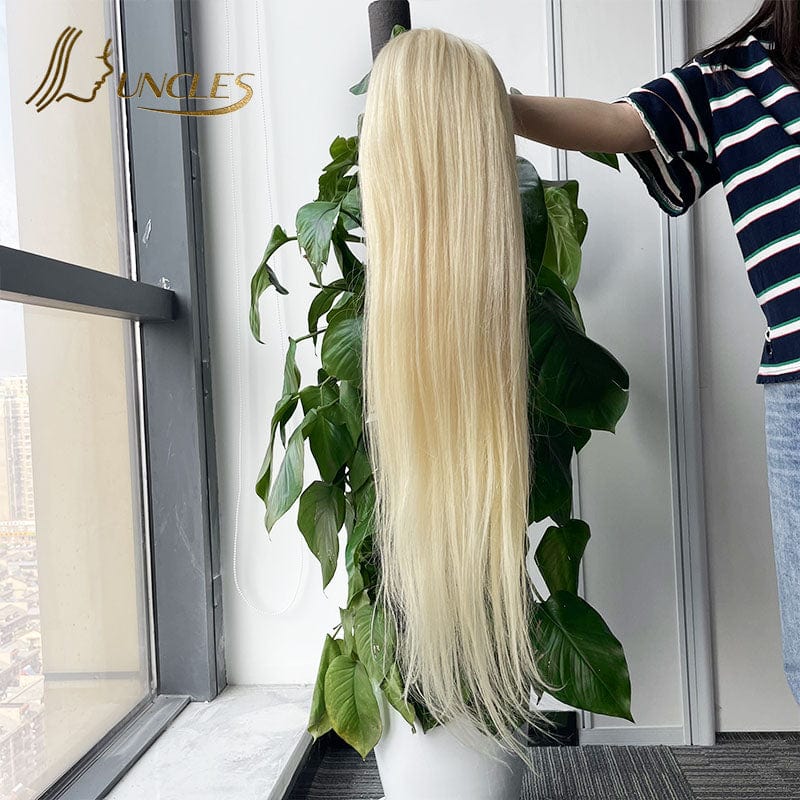 150 Density 30 inches / #613 Straight 12a wig 180 density 13x6 indian unprocessed human virgin hair wigs brown and blonde highlights curly frontal wig