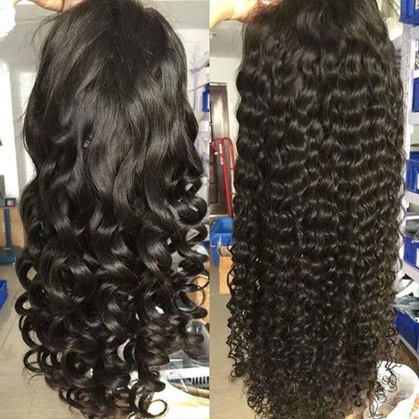 150 Density 4x4 Closure Peruvian Water Wave Wig Glueless 4x4 Wigs For Black Women Sunlight Remy Pre Plucked Lace Wigs