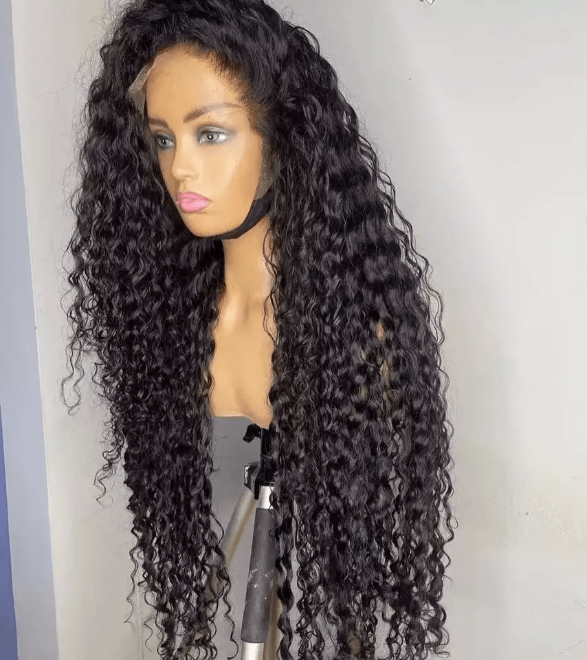 150 Density 4x4 Closure Peruvian Water Wave Wig Glueless 4x4 Wigs For Black Women Sunlight Remy Pre Plucked Lace Wigs