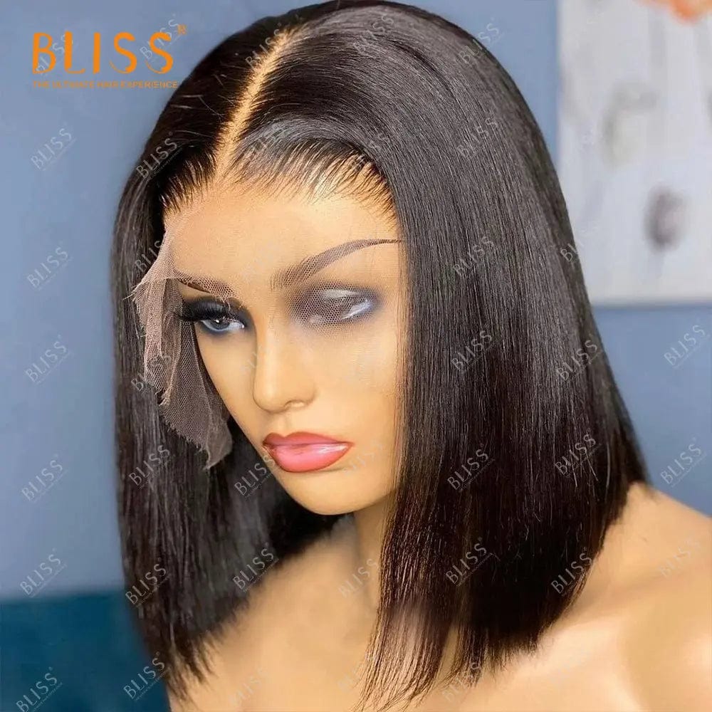 16 Inches / 13x4 wig 10 Bliss Human Hair Lace Front Wigs Closure Bob Wigs