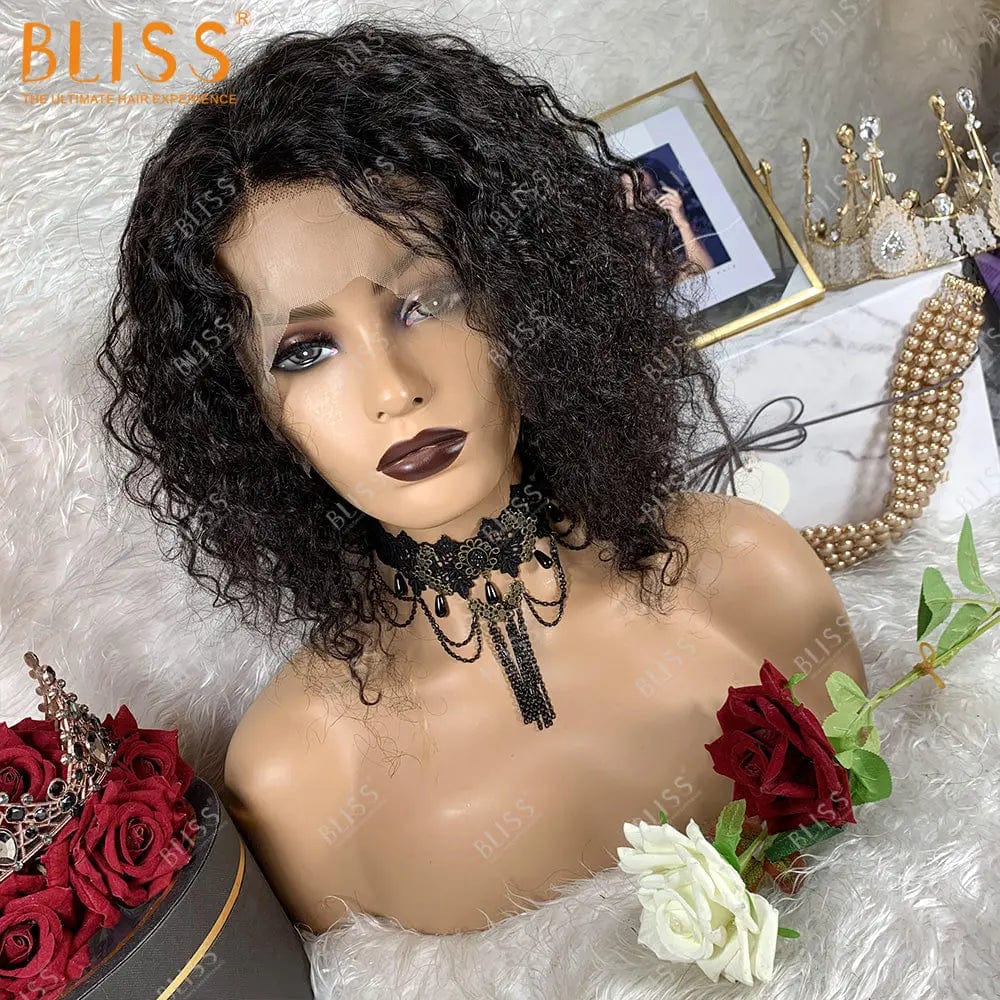 16 Inches / 13x4 wig 6 Bliss Human Hair Lace Front Wigs Closure Bob Wigs