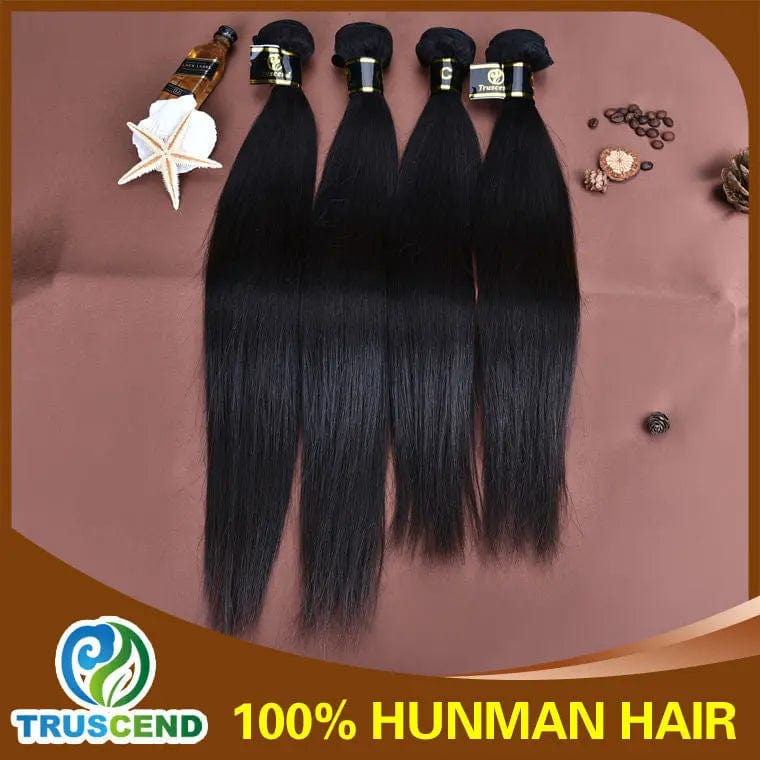 16 Inches / 1B Straight VP Top Raw Unprocessed Cuticle Aligned Remy Weaves Mink Brazilian Cambodian Curly Virgin Extension Human Hair Bundles Vendors