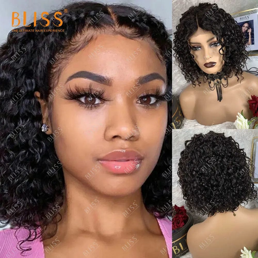 16 Inches / 4x4 wig 14 Bliss Human Hair Lace Front Wigs Closure Bob Wigs