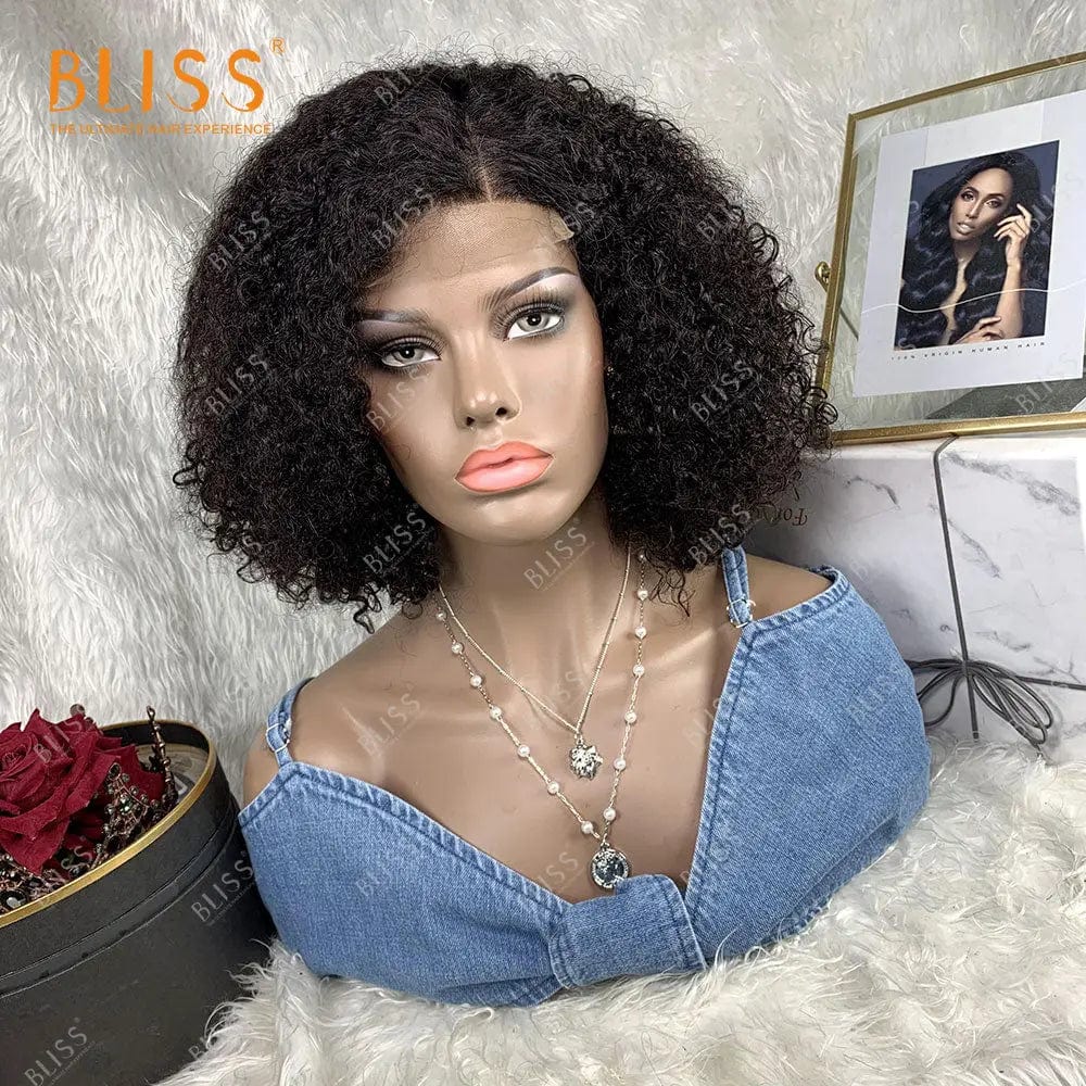 16 Inches / 4x4 wig 17 Bliss Human Hair Lace Front Wigs Closure Bob Wigs