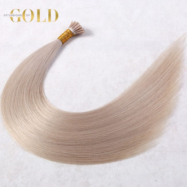 16 Inches / Ash Blonde (#60) Wholesale 100 Keratin Hair Flat Tip U Tip Human Hair Extension Best Quality Prebonded I Tip Hair