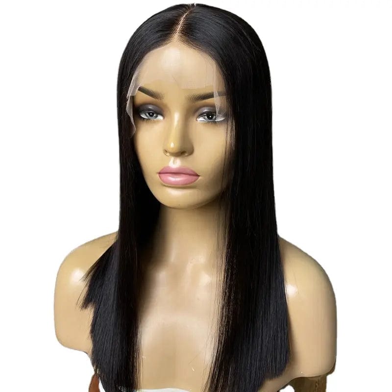 16 Inches / Black 6inch Lace Front Wig Transparent Lace