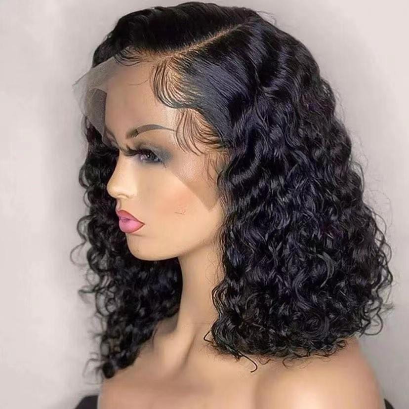 16 Inches / curly bob Cheap Short Wigs Raw Peruvian Bob Wig,Bob Wigs Brazilian Human Hair Lace Front,4*4 13*4 8-14 Inch Glueless Bob Wigs With Bangs