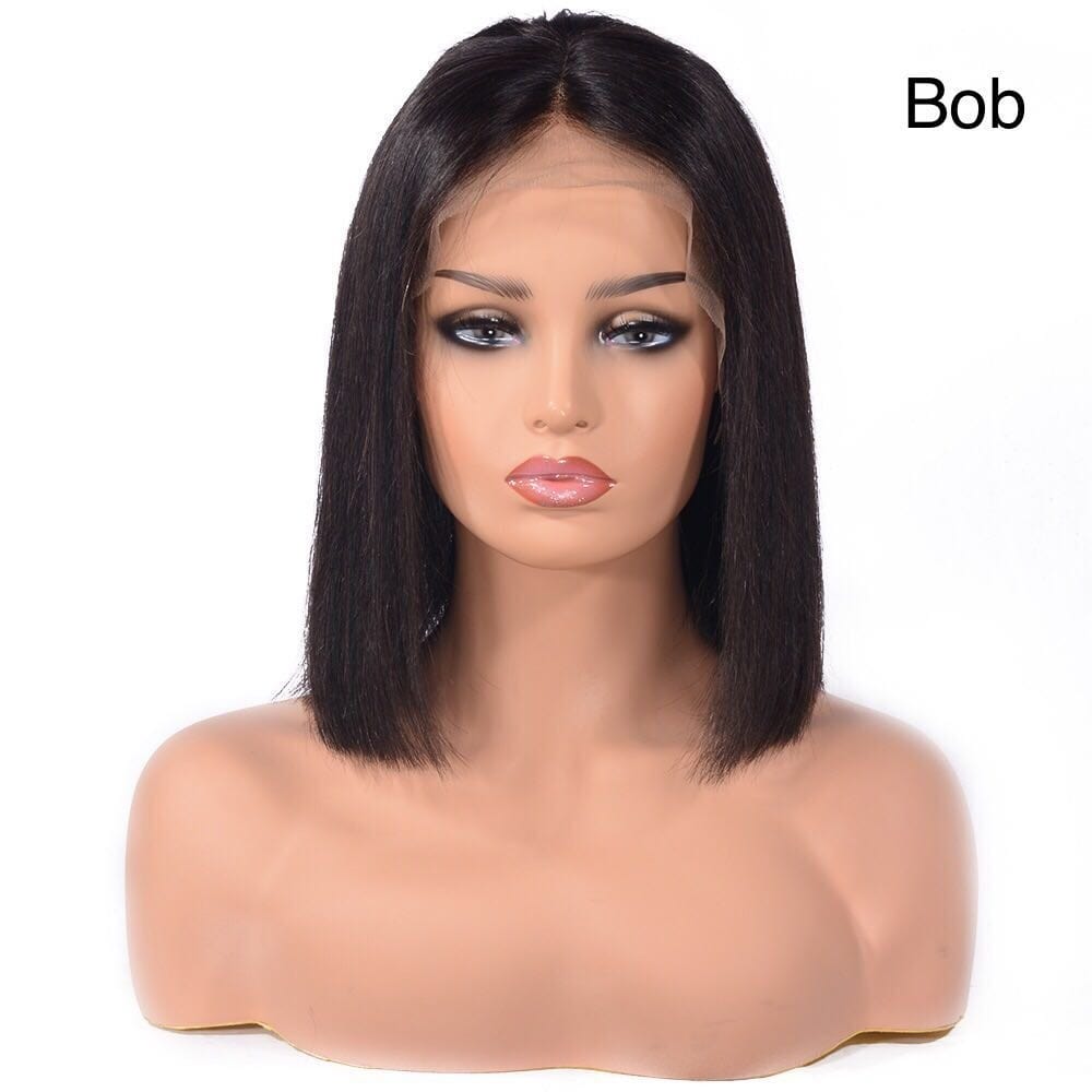 16 Inches / short bob TRIO Susan Fast Shipping 180% density 13x4 pre plucked swiss lace frontal thick wigs