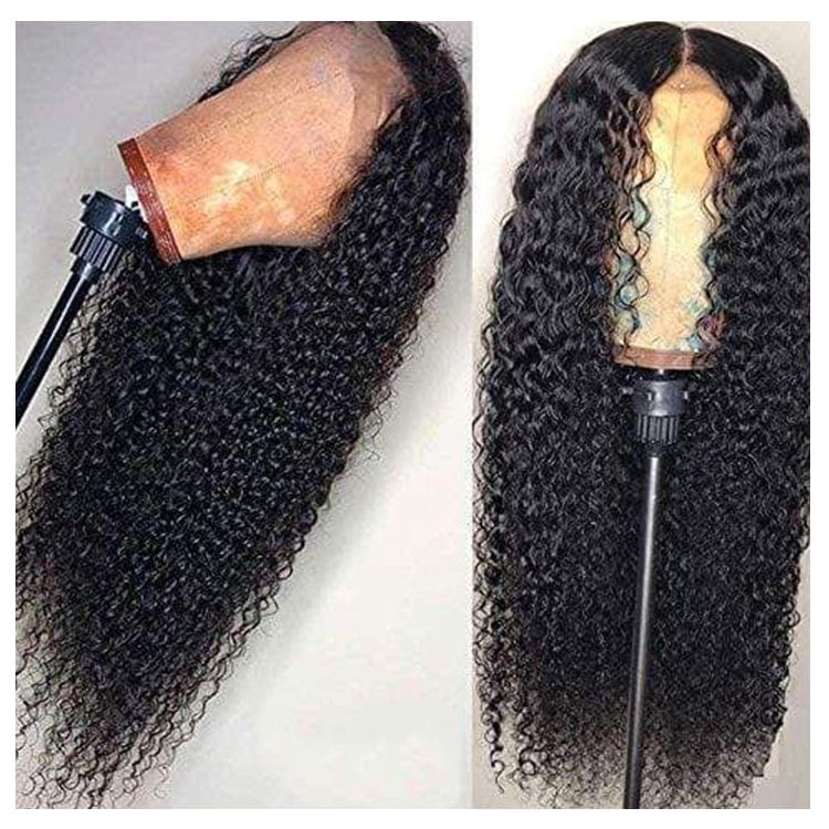 16 Inches / T Lace Jerry Curly Factory Cheap Price Lace Wigs 100% Virgin Human Hair Vendor Wholesale 150% Density Full Lace Human Hair Wig