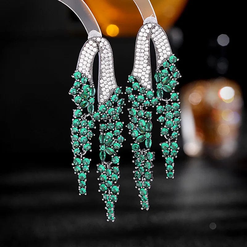 17 Fashion 24K Gold Plated Wholesale Dubai Gold Earrings Jewelry Women Cute Gift Party Western Wedding Copper Zircon Jewelry set