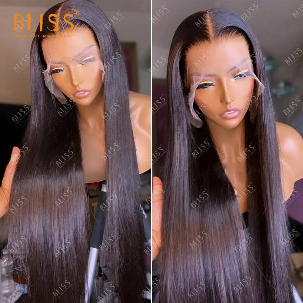 18 Inches / 13x4 wig 1 Bliss Human Hair Lace Front Wigs Closure Bob Wigs