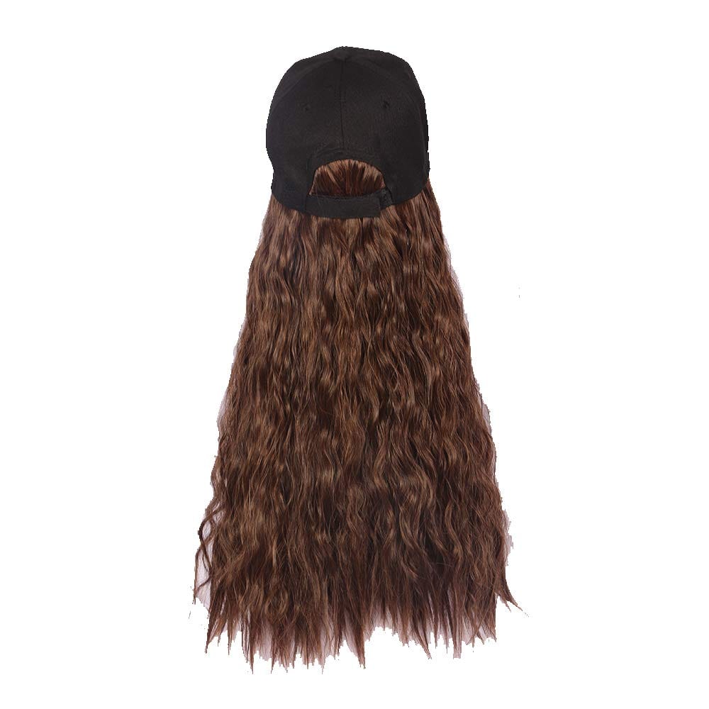 18 Inches / 2/30 Jean hat wigs with human hair attached wig hats for black women