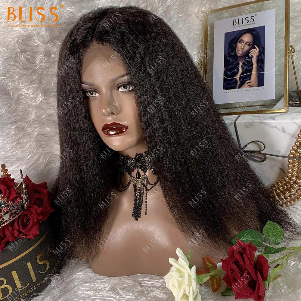 18 Inches / 4x4 wig 18 Bliss Human Hair Lace Front Wigs Closure Bob Wigs