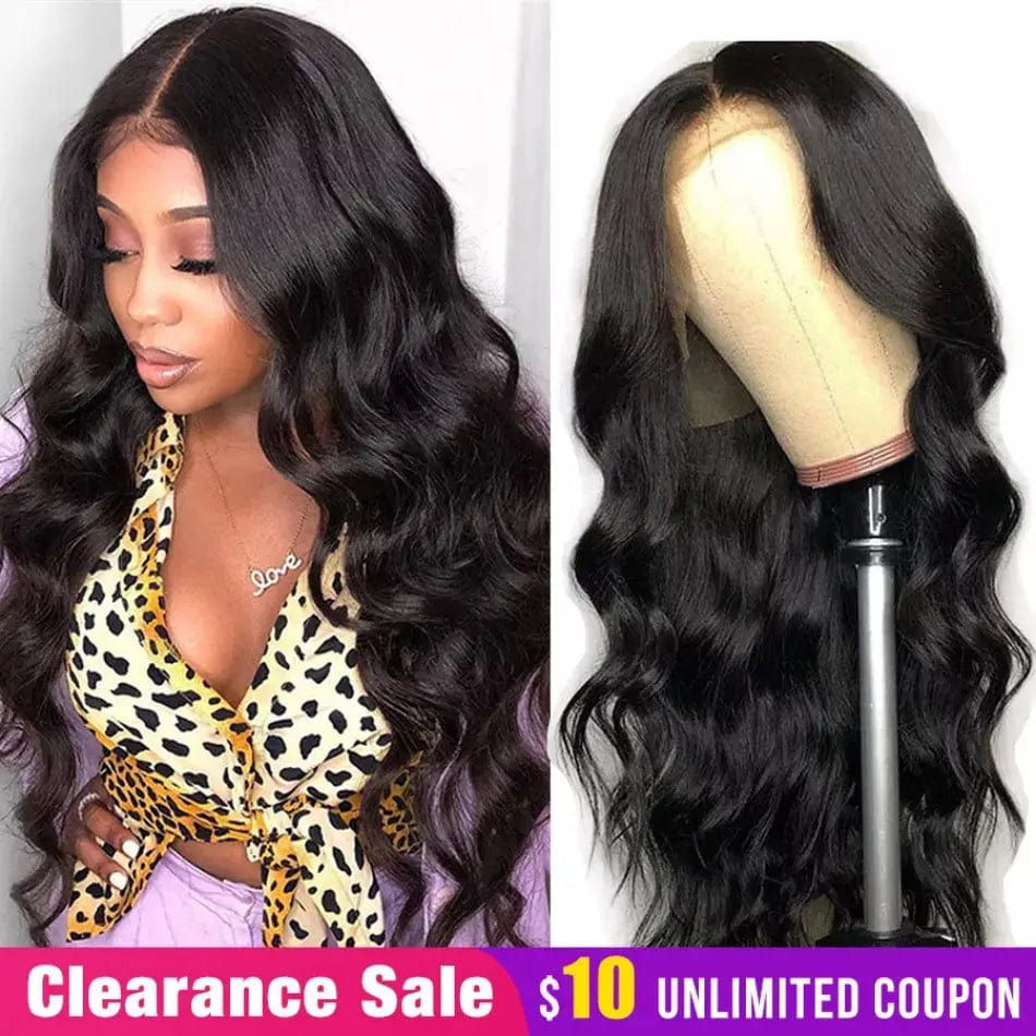 18 Inches / body Swiss 5X5 HD Transparent Brown Lace Wigs 150% Density