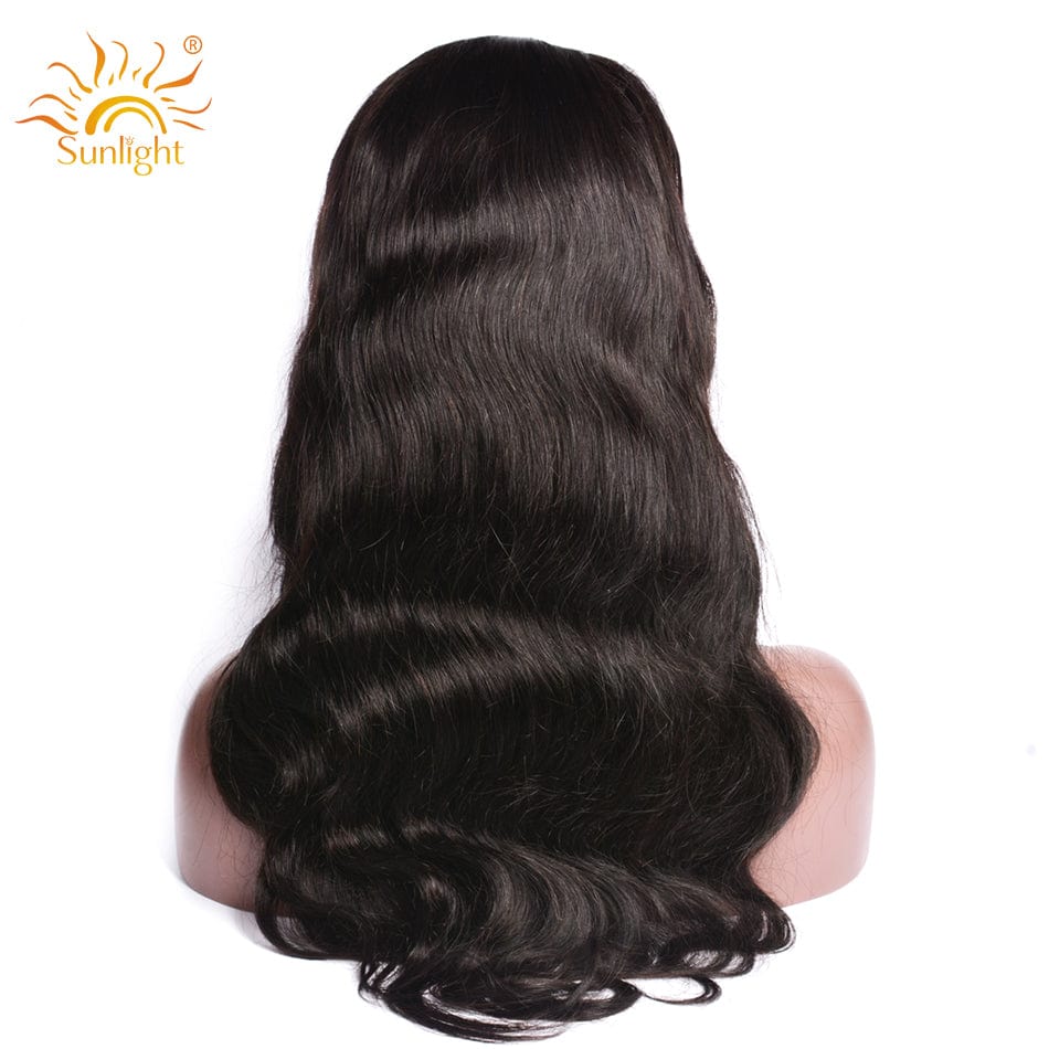 18 Inches / body wave Raw hair deep wave Wig Lace Frontal  Human Hair Wigs Pre Plucked For Women Sunlight Virgin brazilian loose deep  Human Hair Wigs