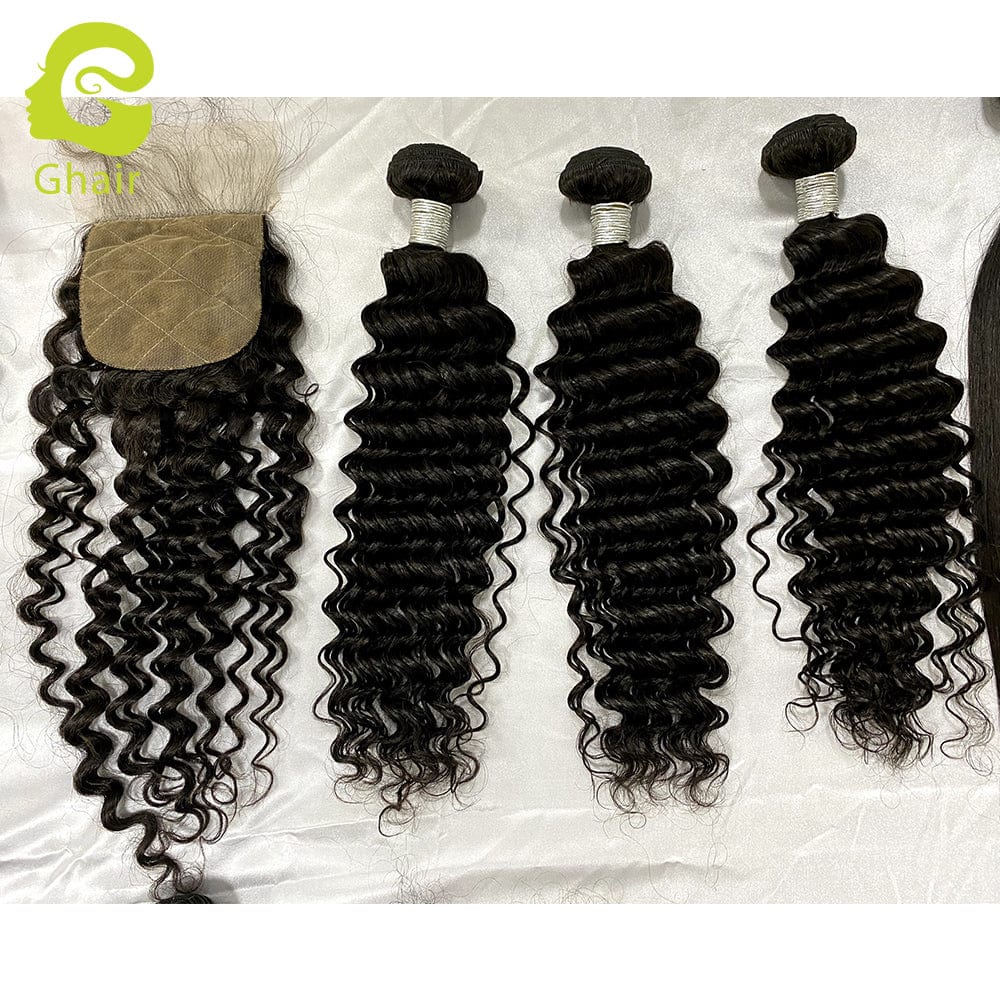 18 Inches / deep wave Direct factory silk base closure frontal 4x4, 5x5, 13x4 guangzhou human hair wigs human virgin hair with silk base