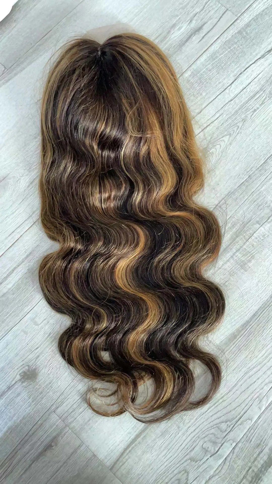 18 Inches / highlight body Fashion Design 8 Inch Peruvian Human Hair