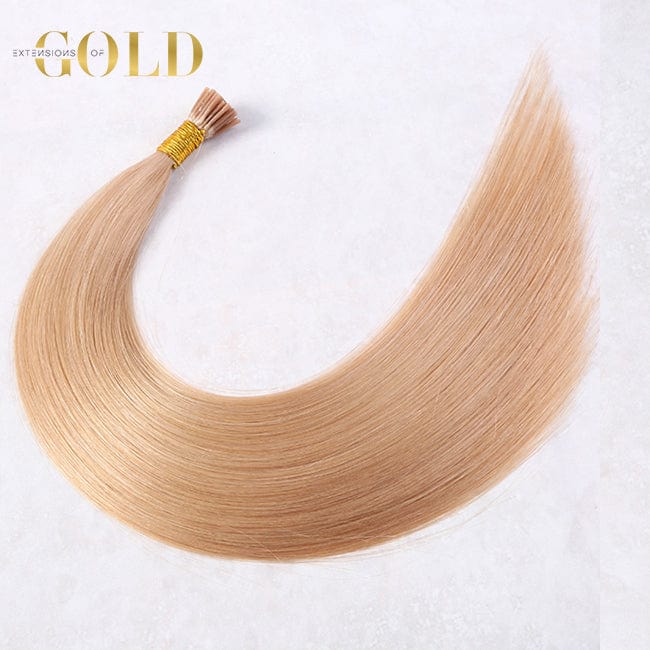 18 Inches / Light Blonde (#16) Wholesale 100 Keratin Hair Flat Tip U Tip Human Hair Extension Best Quality Prebonded I Tip Hair