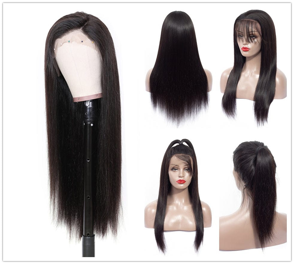 18 Inches / Straight Royce Hair Wigs Transparent Lace Frontal, Factory Price Brazilian Virgin Human Hair Glueless Swiss 13x4 HD Lace Wig For Women