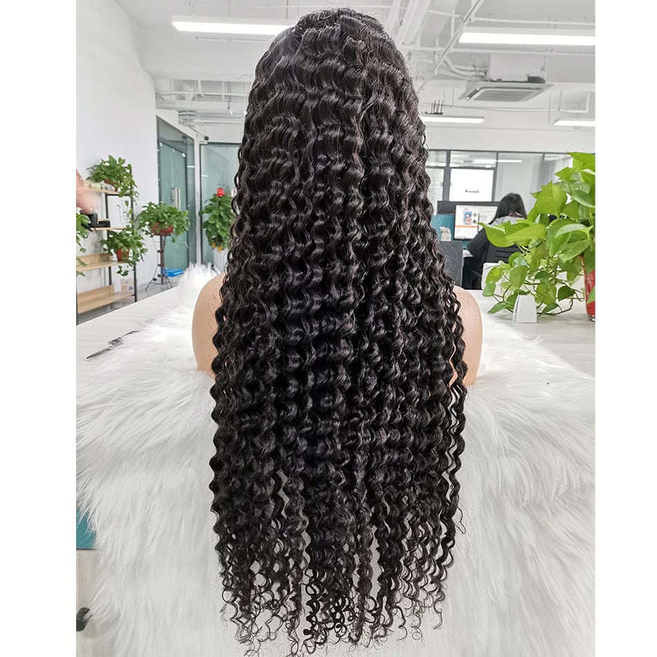 18 Inches / T Part Deep Wave Wholesale Brazilian Lace Front Wigs Cuticle Aligned Virgin Hair Lace Closure Wigs Vendor Human Hair Wigs For Black Women