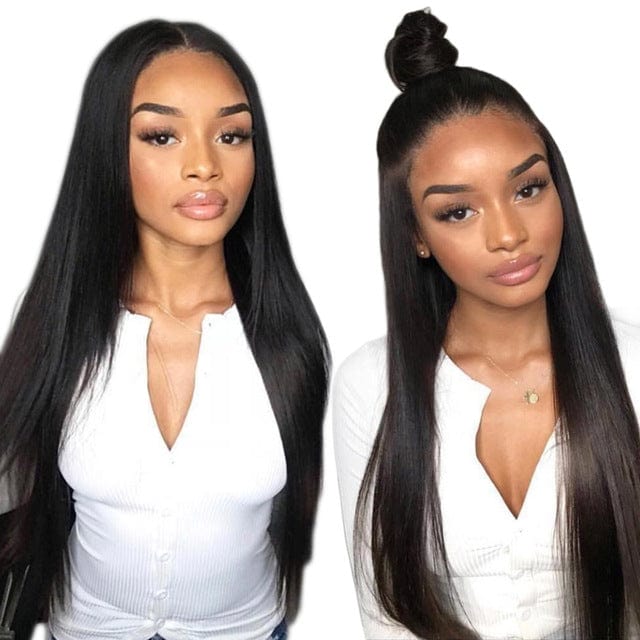 180% Straight With blunt Bangs Wigs Remy Human Hair Bob Lace Wigs Bob Cut Peruvian Hair Full Lace Wigs For Black Women