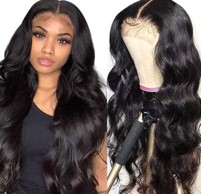 18inch/130% Density / Black Vendor Wigs Human Hair Lace Front Swiss Hd Transparent Lace 360 Frontal Closure Wig Brazilian Virgin Hair Straight Full Lace Wig