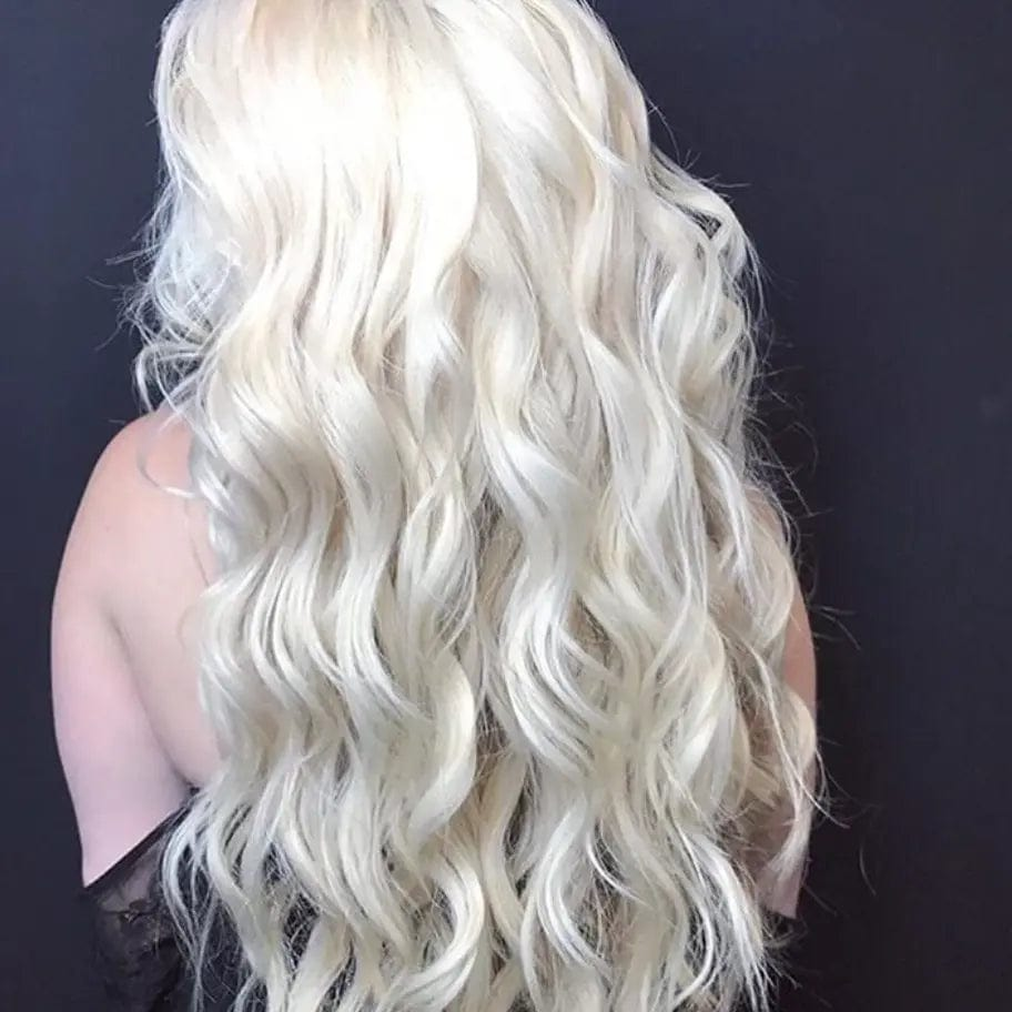 18inches / Platinum Blonde / 7X8 Factory Price Toppers Hair Pieces  Remy Human Hair Platinum Blonde 18 Inches Double Drawn Silk Base Topper