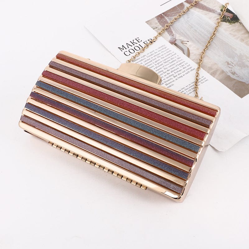 19*5*10 CM / wine new design  luxury shoulder woman bag metal clutch party bags evening bag  purse  for ladies