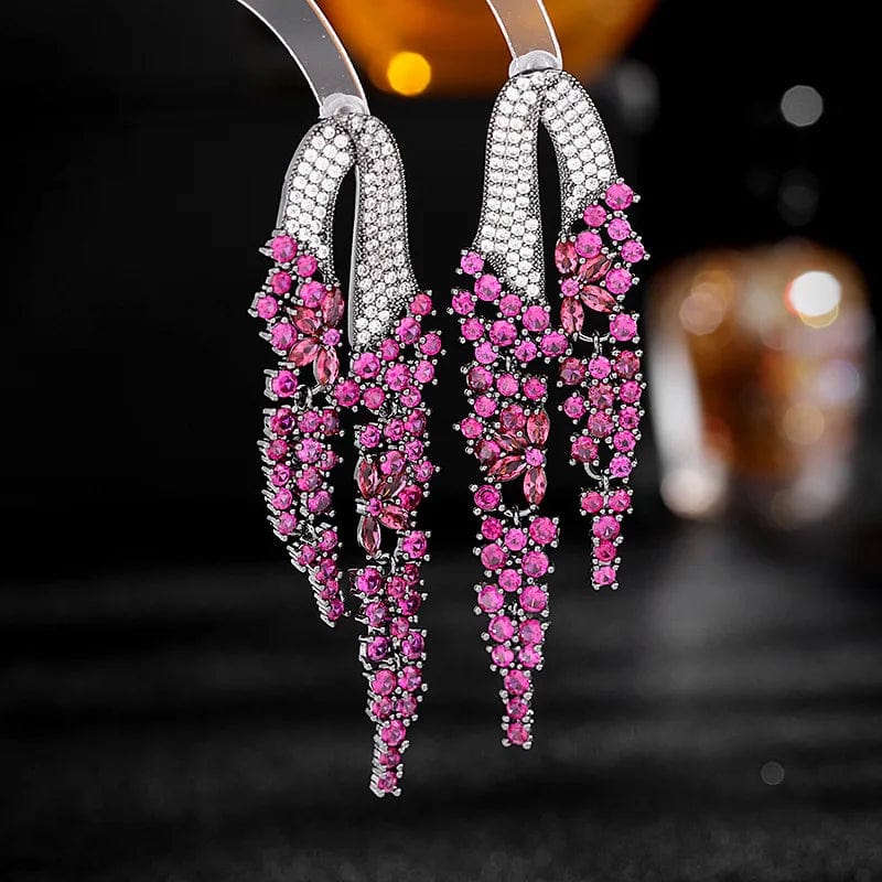 19 Fashion 24K Gold Plated Wholesale Dubai Gold Earrings Jewelry Women Cute Gift Party Western Wedding Copper Zircon Jewelry set