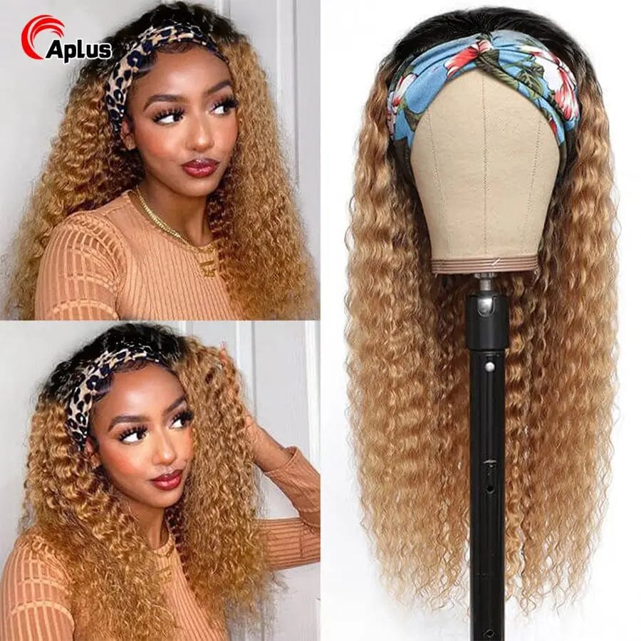 1b 27 / 12inches Ombre Blonde Headband Wig