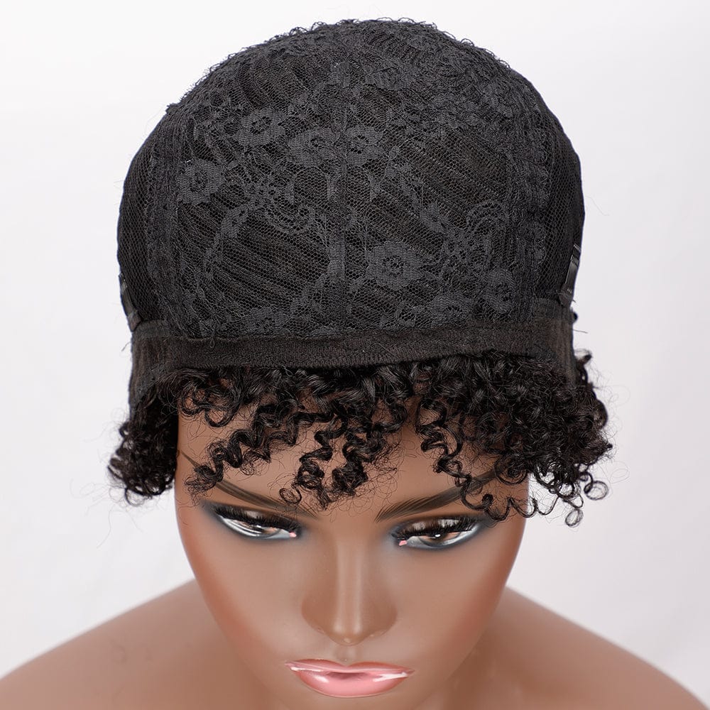 1B Wholesale New Arrival Human Hair Wig  Afro Kinky Curly Wigs For Black Women Non Lace Front Human Hair Wigs