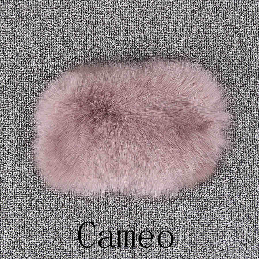 2 XL / cameo QIUCHEN new women winter fur coat dyed vest with big hood genuine natural fur fox vest QC8062