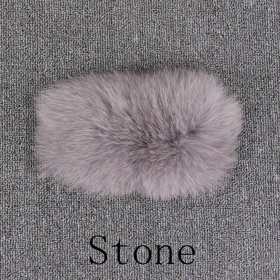 2 XL / stone QIUCHEN new women winter fur coat dyed vest with big hood genuine natural fur fox vest QC8062