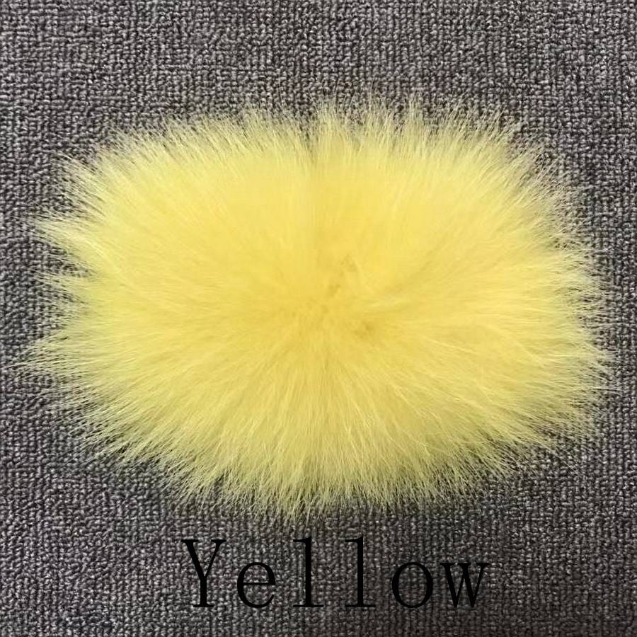 2 XL / Yellow QIUCHEN new women winter fur coat dyed vest with big hood genuine natural fur fox vest QC8062