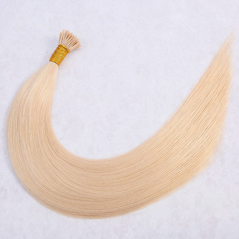 20 Inches / Golden Blonde (#22) Wholesale 100 Keratin Hair Flat Tip U Tip Human Hair Extension Best Quality Prebonded I Tip Hair